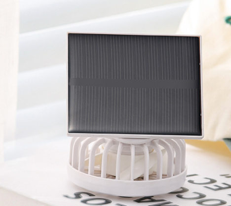 USB charging portable solar-powered mini fan with foldable design and multi-angle adjustment